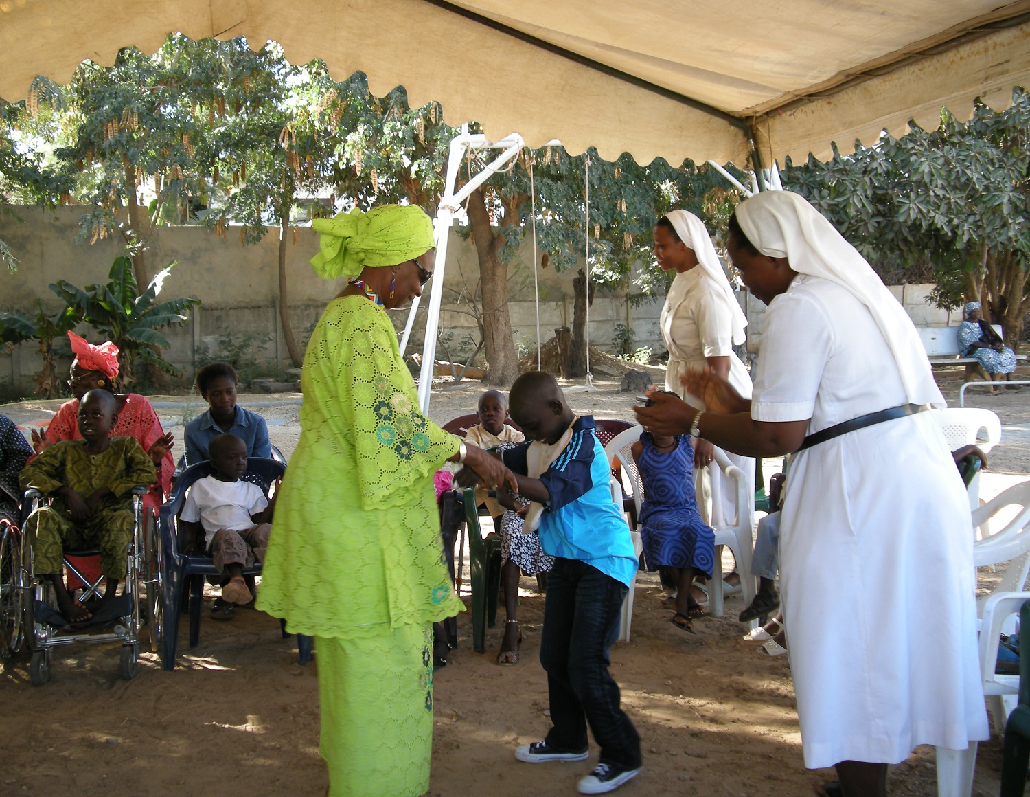 Fête et animations dans le jardin