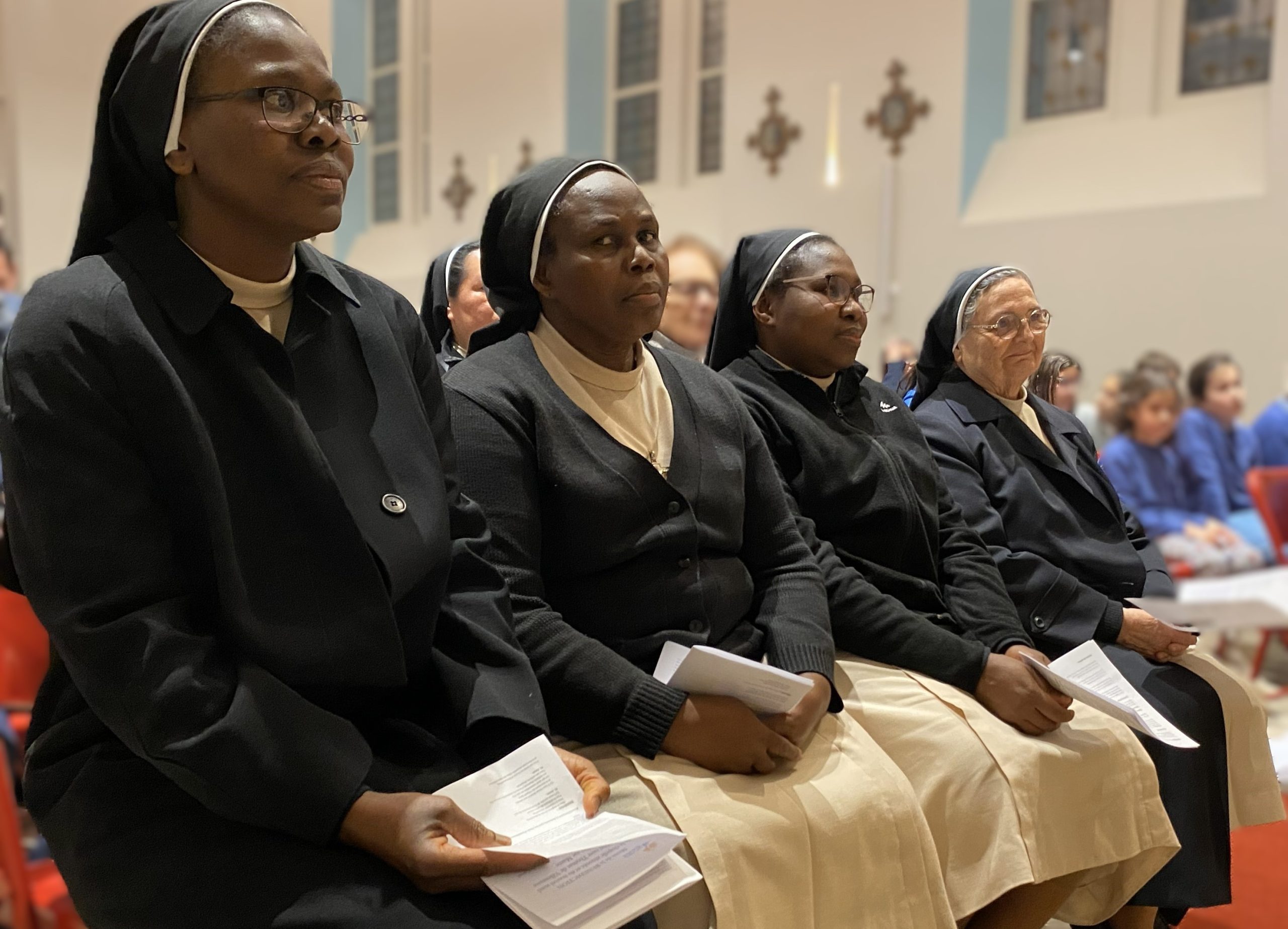 Soeur Marie Delphine, Soeur Maria Rita, Soeur Espérance Delphine et Mère Marie José, Supérieure générale © Congrégation Saint-Thomas de Villeneuve